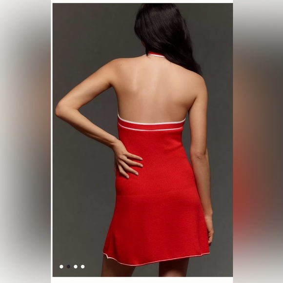 Anthropologie Mini Dress Size Large Daily Practice‎ Full Speed Halter NWT - Picture 7 of 9